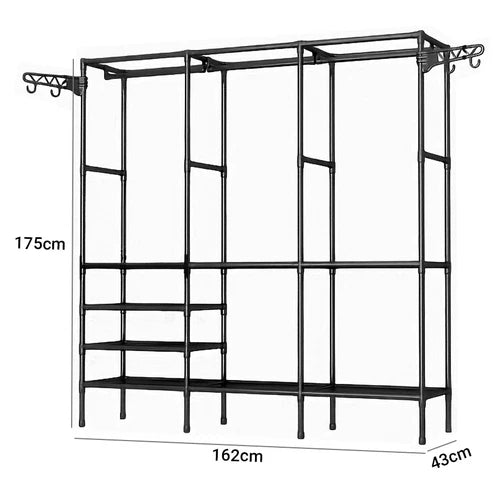 Guarda Roupa Decoteam Dobrável Closet Aberto Organizador Aço Guarda Roupa Decoteam Dobrável Closet Aberto Organizador Aço